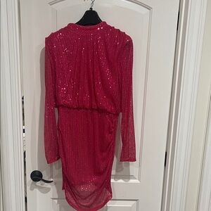 Sparkling Red Sequin Dress